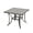 Gray, variant on Patio Table for 4 Aluminum Outdoor Dining Table Square with Umbrella Hole Modern All Weather Table for Backyard Garden Deck Poolside, Grey