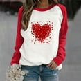 thumbnail image 2 of Gibobby Sudadera con forro polar Mujer Blusa con capucha y cuello redondo con estampado de amor para el día de San Valentín para mujer (Rojo, M), 2 of 4