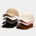 thumbnail image 6 of Gyujnb Lamb Baseball Cap for Warm Winter Visor Hat with Soft Fleece and Adjustable Strap for Daily Outdoor Casual Wear, 6 of 7