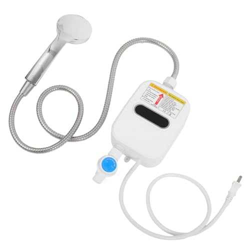 Instant Electric Tankless Water Heater Small Mini Shower Hot Water Heater with Safety Protection Efficient Quick Heating for Home School RV Use American Plug