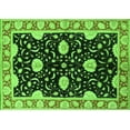 thumbnail image 1 of Ahgly Company Indoor Rectangle Oriental Green Industrial Area Rugs, 5' x 8', 1 of 4