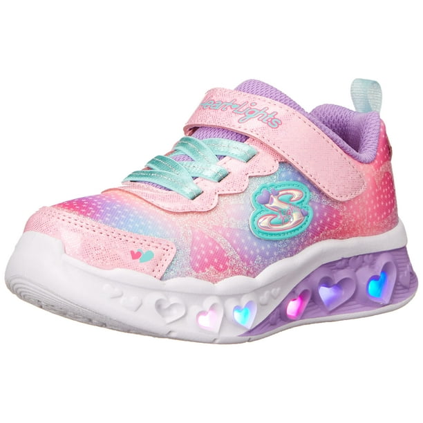 Sneaker Skechers Flutter Heart Lights rosa/Multi Kids 1.5US