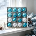 thumbnail image 4 of 16Pcs Christmas Balls Ornaments for Xmas Christmas Tree - 4 Style Shatterproof Christmas Tree Decorations Hanging Ball for Holiday Wedding Party Decoration (16pcs, 2.36"/6CM), 4 of 7