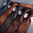 thumbnail image 2 of Corbatas para hombre Corbata de seda Juego de pañuelo de bolsillo Boda Negocios (Modelo XTH01) Rojo Verde MX-0131076FYD, 2 of 5