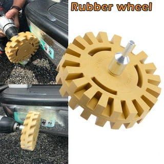 DOITOOL 2pcs Rubber Remover Wheel Eraser Wheel Rubber Wheel Vinyl Remover  Sticker Remover Decal Remover Glue Remover for car Cars Stickers car Decals