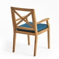 thumbnail image 6 of Harmijoy 2 - Piece Acacia Wood Patio Dining Chairs Set with Cushions, Patio Dining Chairs，Blue, 6 of 9