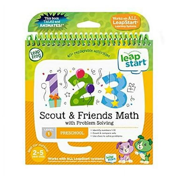 Pre-Owned LeapFrog LeapStart 3D Scout & Friends Math Book 3417764607005 Used