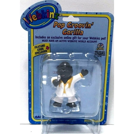 Seal Pup Tiger - Webkinz Pop Groovin' Gorilla Figurine New With Unused Sealed Code