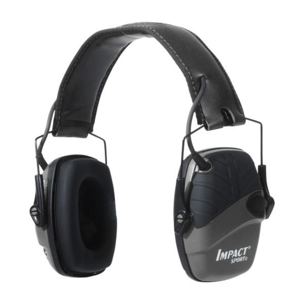 Howard Leight Impact Sport Electronic Hearing Protection Earmuffs, Black