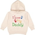 thumbnail image 2 of Inktastic I Love My Daddy Toddler Hoodie, 2 of 4