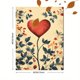 thumbnail image 3 of Qisvanset Framed Canvas Wall Art 12x16 Inch Beige Neutral Vintage Love Nursery Printed Art, 3 of 5