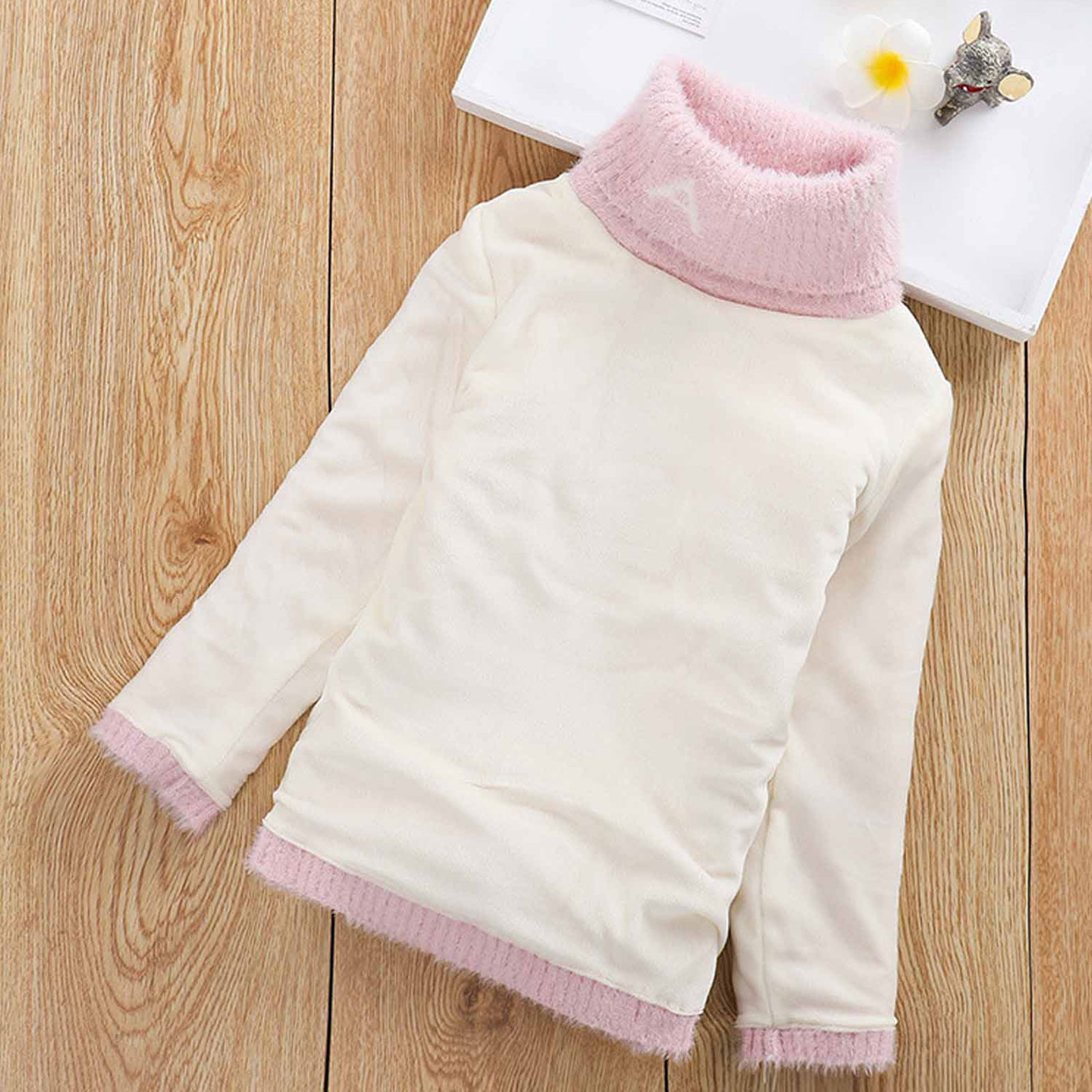Pull En Polaire à Col Roulé Pour Fille - Chaud Et Doux, Manches Longues, Parfait Pour L'automne Et L'hiver