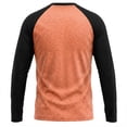 thumbnail image 4 of Guluxicc Men's T Shirts Color Block Crew Neck Drop Shoulder Long Sleeve Lounge Tops for Everyday Wear Summer Casual Outfits, 4 of 4