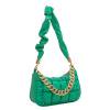 thumbnail image 1 of Bolso plisado de diseñador de moda, bolso de hombro con cremallera de cuero para mujer (verde) Tmvgtek Oficina Multiescena Multifunción, 1 of 9