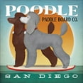 thumbnail image 2 of Fowler, Ryan 15x15 White Modern Wood Framed Museum Art Print Titled - Double Poodle Paddle Board, 2 of 4