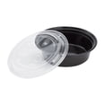 thumbnail image 6 of Karat [150 Pack - 32oz] Microwavable Meal Prep Containers with Lids | Black Round Plastic Food Containers (IM-FC4032B), 6 of 13