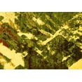 thumbnail image 1 of Ahgly Company Machine Washable Indoor Rectangle Abstract Yellow Modern Area Rugs, 3' x 5', 1 of 4