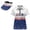 American Flag Fireworks, variant on American Flag Women's Golf Shirt and Sun Visor Hat Set Quick-Dry Moisture-Wicking Short Sleeve Shirt Adjustable UV-Protective Sun Hat for Golf Tennis Hiking Daily Wear