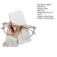 thumbnail image 3 of YAOBAMM Reduce Visual igue Glasses Unisex Blue Light Blocking Glasses Retro Large Frame Clear View Strong Hinge Brim Eye Protection Clear Bluelight, 3 of 6
