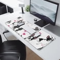 thumbnail image 2 of Long Mouse Pads for Desk,Pug and Love Heart Desk Mats on Top Of Desks, Desk Mouse Pad Extra Large with 3mm Non-Slip Base and Stitched Edge for Gaming,Office,Work,Home 31.5"x11.8", 2 of 6