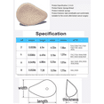 thumbnail image 5 of BIMEI Spiral Cotton Mastectomy Breast Prosthesis Breast Forms Bra Insert Pads Light-weight Ventilation Sponge Boobs for Women Mastectomy Breast Cancer Support,1 Piece Left, Size 6, 5 of 7