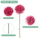 thumbnail image 2 of Uxcell 12 Paquete de Flores de Bola de Crisantemo Artificial de 11 pulgadas Ramo de Seda de Crisantemo Falso para el Hogar Rojo Rosa, 2 of 6