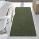 thumbnail image 1 of Alfombra de baño LOCHAS Luxury Shaggy de 60 x 110 cm, color verde oliva, 1 of 7