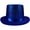 Royal blue, variant on Shiny Magicians Hat Party Top Hat Glitter Dance Cap Jazz Costume Accessories for 60s 70s 80s Party Stage Show Carnival