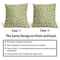 thumbnail image 6 of Lime Green Floral Pillow Covers 16x16 Set of 2 Vintage Rustic Old Style Cute Small Flower Green Cream Print Decorative Outdoor Pillowcases Farmhouse Throw Cushion Case Decor for Couch Sofa Bed, 6 of 6