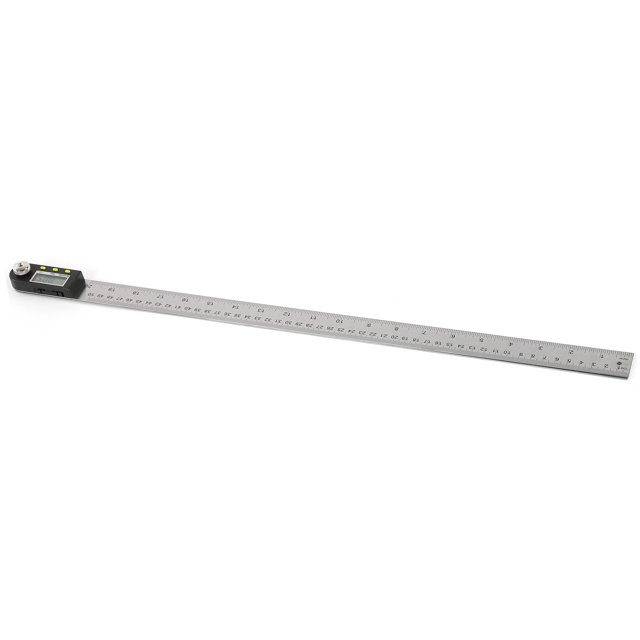 Akozon Règle d'Angle d'Affichage, Règle de Recherche d'Angle Numérique, Jauge d'Angle Numérique en Acier Inoxydable pour Menuiserie 500mm