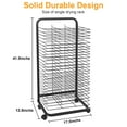 thumbnail image 3 of Huloretions Art Drying Rack with 4 Lockable Wheels,Art Storage Rack With 16 Removable Shelves,Art Organizer 18" D x 26" W x 26" H For Art Studio Artwork Craft Room Desktop, 3 of 8