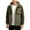 Army Green Jacket fot Men, variant on Men's Solid Color Zip-Up Long Sleeve Drawstring Hooded Jacket Casual Fleece Nylon Multiple Pockets able Lightweight Outdoor Coat for Daily Wear Beige XL