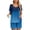 Blue, variant on Two Piece Sets for Women Summer Plus Size Fashion Casual Round-Neck Short Sleeve Two-Piece Comfortable Home Pajamas Sports Set