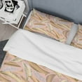 thumbnail image 4 of Designart 'Golden Tropical Pattern V' Mid-Century Modern Duvet Cover Set, 4 of 4