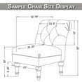 thumbnail image 4 of DYstyle Printed Morocco Stretch Armless Wing Back Chair Slipcover, 4 of 4