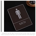 thumbnail image 4 of 3Pcs Restroom Signs for Shopping Mall Male Female Restroom Signs Reusable Restroom Signs, 4 of 9