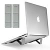 Ringke Laptop Stand [Silver] Universal Smart Folding Multi Angle Adjustable Portable Slim Adhesive Stand Holder for Laptop, Notebook, Tablet, iPad, More Devices