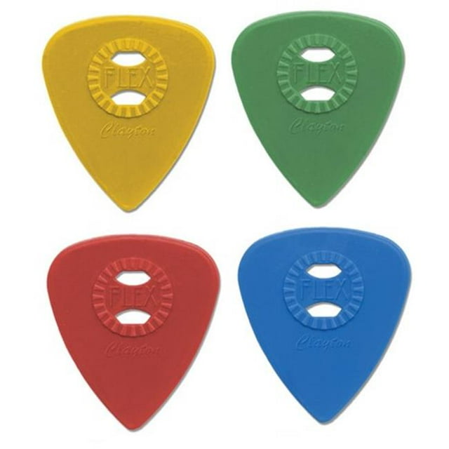 Clayton AF100-6 Flex Acétal Standard Guitare Pics- 1 mm - 6 Pièces