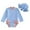 Blue, variant on Gubotare Girls Bathing Suits Girls'Long-Sleeve UPF 50+ Swimsuit for Baby, Toddler, & Little Girls Size 12-18 Months (Light Purple,12-18 Months)
