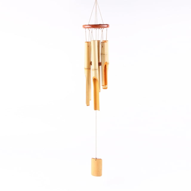 Bearachild Campanas de viento de bambú para oficina, Hotel, dormitorio, Patio, Patio, balcón, decoración colgante para interiores y exteriores, Jardín y Patio