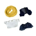 thumbnail image 3 of Ropa para muñecas de 17cm, camiseta, pantalones, vestimenta, accesorios de disfraz, decoración cómoda, juguete DIY para muñecas, ropa elegante para Amarillo, 3 of 8