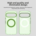 thumbnail image 2 of For Google Pixel 9 Pro 6.3" Case ,[Compatible with MagSafe] Cute Candy Color Drop Protection Slim Anti-Slip Shockproof Magnetic Phone Case,Green,For Google Pixel 9 Pro, 2 of 7