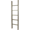 thumbnail image 4 of Ekena Millwork 19"W x 72"H x 3 1/2"D Vintage Farmhouse 5 Rung Ladder, Barnwood Decor Collection, Reclaimed Grey, 4 of 13