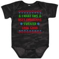 thumbnail image 3 of Inktastic I Make This Ugly Christmas Sweater Look Good Boys or Girls Baby Bodysuit, 3 of 5