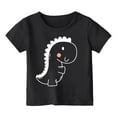 thumbnail image 1 of MEZZALL T-Shirts d'Été pour Enfants Col Rond Imprimé Dinosaure Dessin Animé Manches Courtes T-Shirts 4-5 Ans Mignon Bébé, 1 of 3