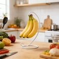 thumbnail image 6 of Modern Banana Hanger-Fruit Hanger Tree Stand with Stainless Steel Hook to Keep Bananas Fresh for Kitchen Countertop, 6 of 7