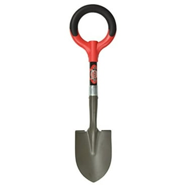 Radius Garden Mini-O Digger Steel Shovel, Red