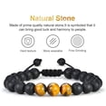 thumbnail image 4 of IEFSHINY 8mm Adjustable Natural Lava Rock Stone Beaded Bracelets for Men Women Bracelets Jewelry Gifts, 4 of 7