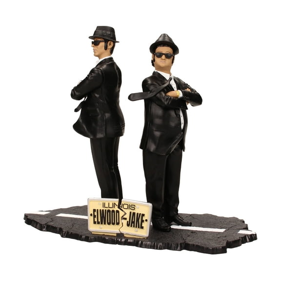 SD Toys The Blues Brothers Jake and Elwood 7 in Collectible Iconic Fan Figures Set