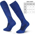 thumbnail image 2 of 2Pairs Football Socks, Extra Long Padded Athletic Socks for Men Women, 2 of 6